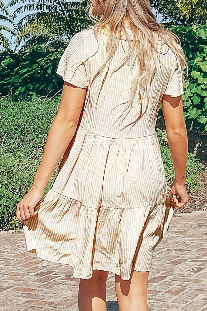 Sandy Stripe Ruffled Dress img 1
